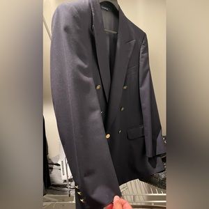 Men’s Dark Blue, Burberry’s Lord & Taylor Private Edition, Wool Sports Jacket